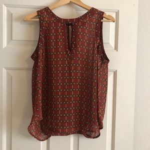 ASTR sheer sleeveless top size L